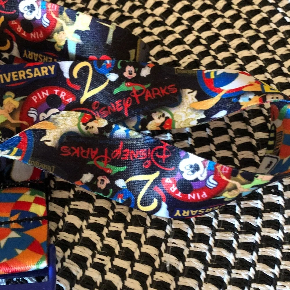 Authentic New with tag. Disney Multicolor Mickey Mouse Pin Lanyard